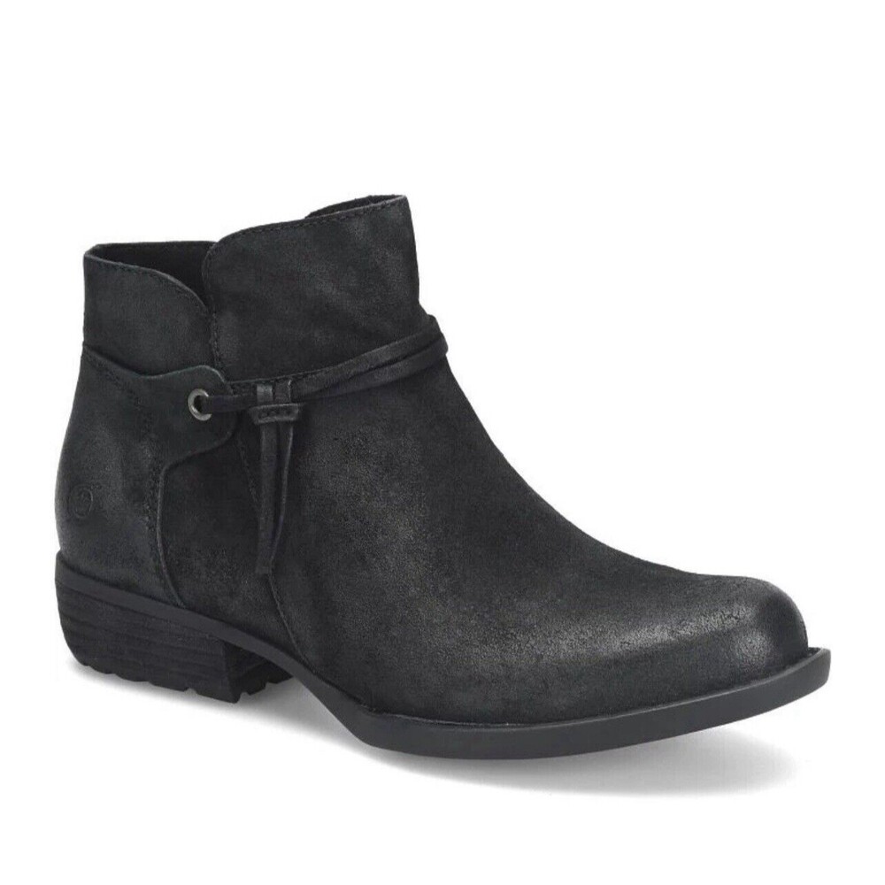 Born Shoes Kimmie Ankle Boots Womens Size 8.5M Black Leather Cushioned NEW - Picture 15 of 16